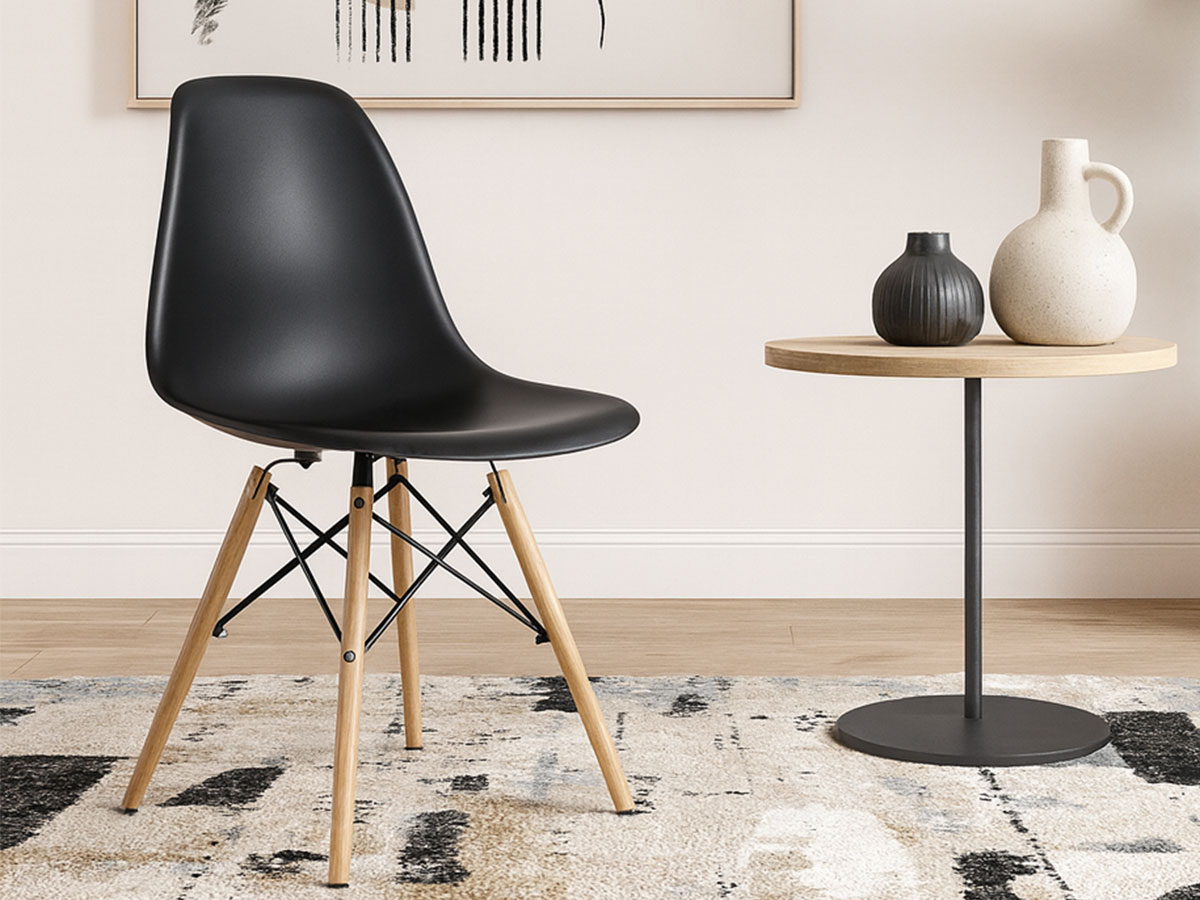 Cadeira Design Charles (Preto)