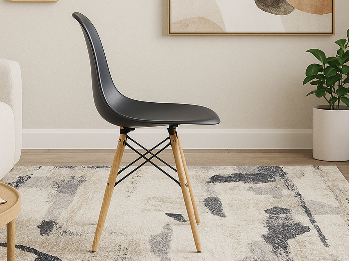 Cadeira Design Charles (Preto) - Image 3