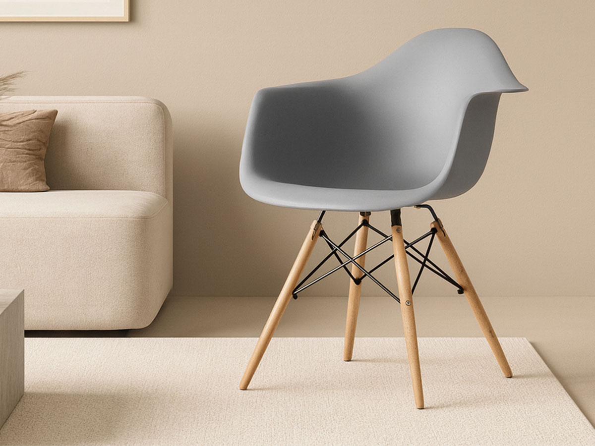 Conjunto 4 Cadeiras Design Neo (Cinza) - Image 2