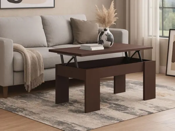 Mesa de Centro Elevatória Lift - Wengue - 97,6 x 43,3/56,1 x 50,1 cm
