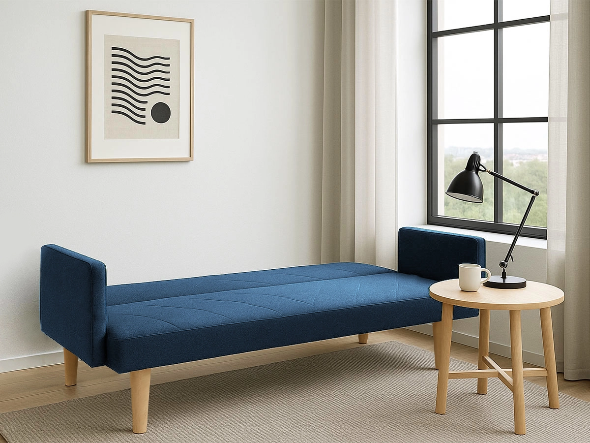 Sofá-Cama Cosmos 3 Lugares - Azul - 182 x 36 x 102 cm - Image 2