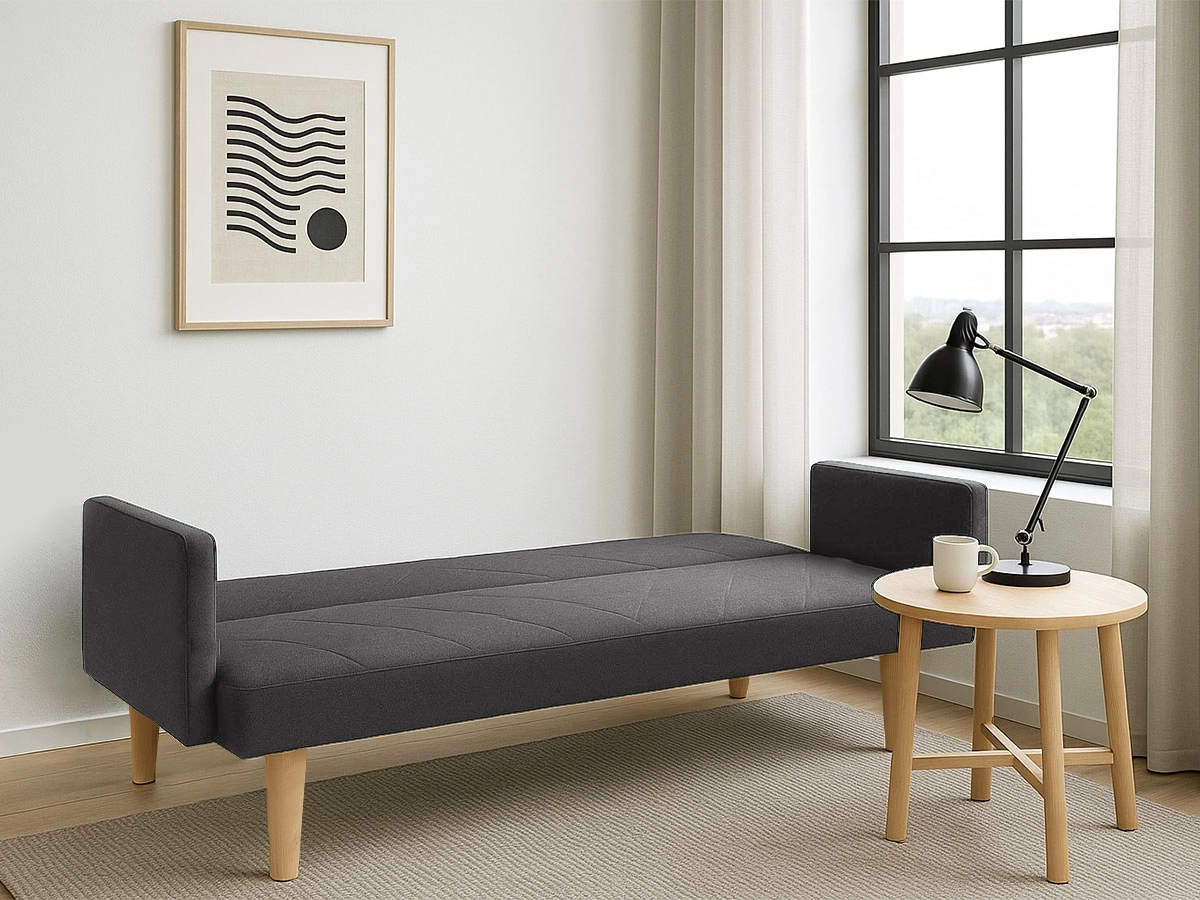 Sofá-Cama Cosmos 3 Lugares - Cinza - 182 x 36 x 102 cm - Image 2