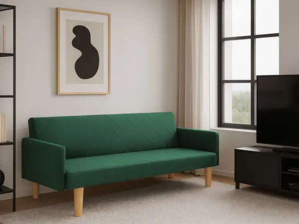 Sofá-Cama Cosmos 3 Lugares - Verde - 182 x 36 x 102 cm