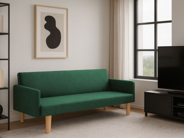 Sofa Cama 3 Lugares, Cosmos (Verde)