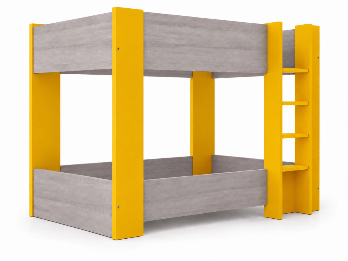 Beliche Milly (190x90 cm)(Cinza, Amarelo) - Image 3