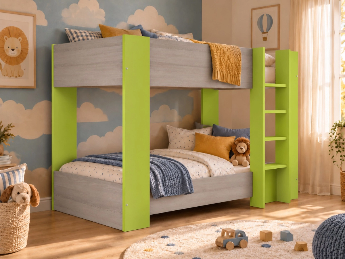 Beliche Milly (190x90 cm)(Cinza, Verde) - Image 2