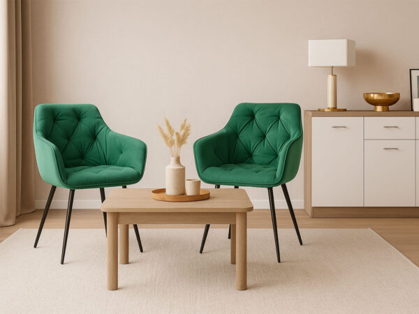 Conjunto 2 Cadeiras de Sala, Rest (Verde)