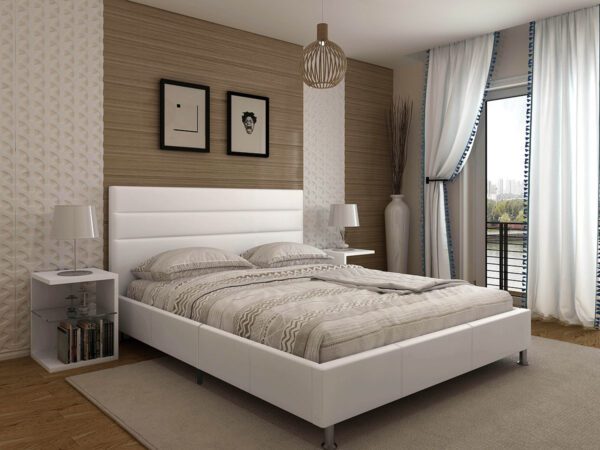 Cama de Casal Star (Branco)(200x160 cm)
