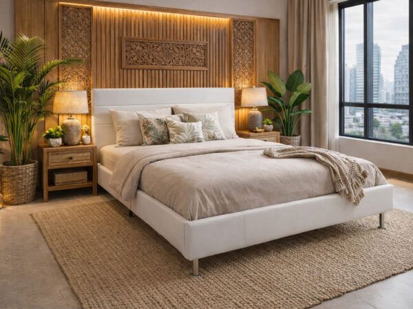 Cama de Casal Star (Branco)(200x180 cm)