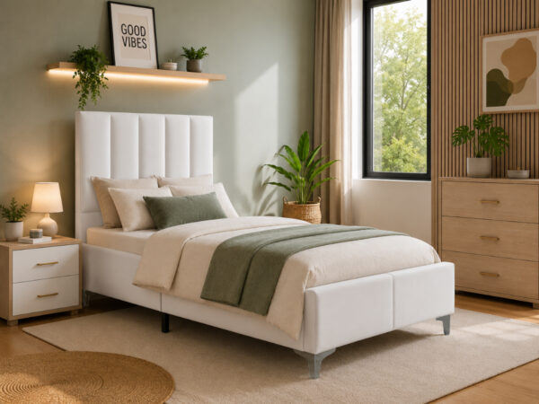 Cama Classic Individual (Branco)(200x90 cm)