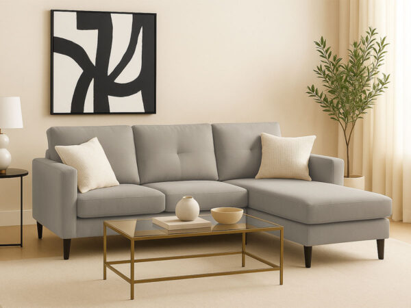 Sofá com Chaise Inter (Cinza)