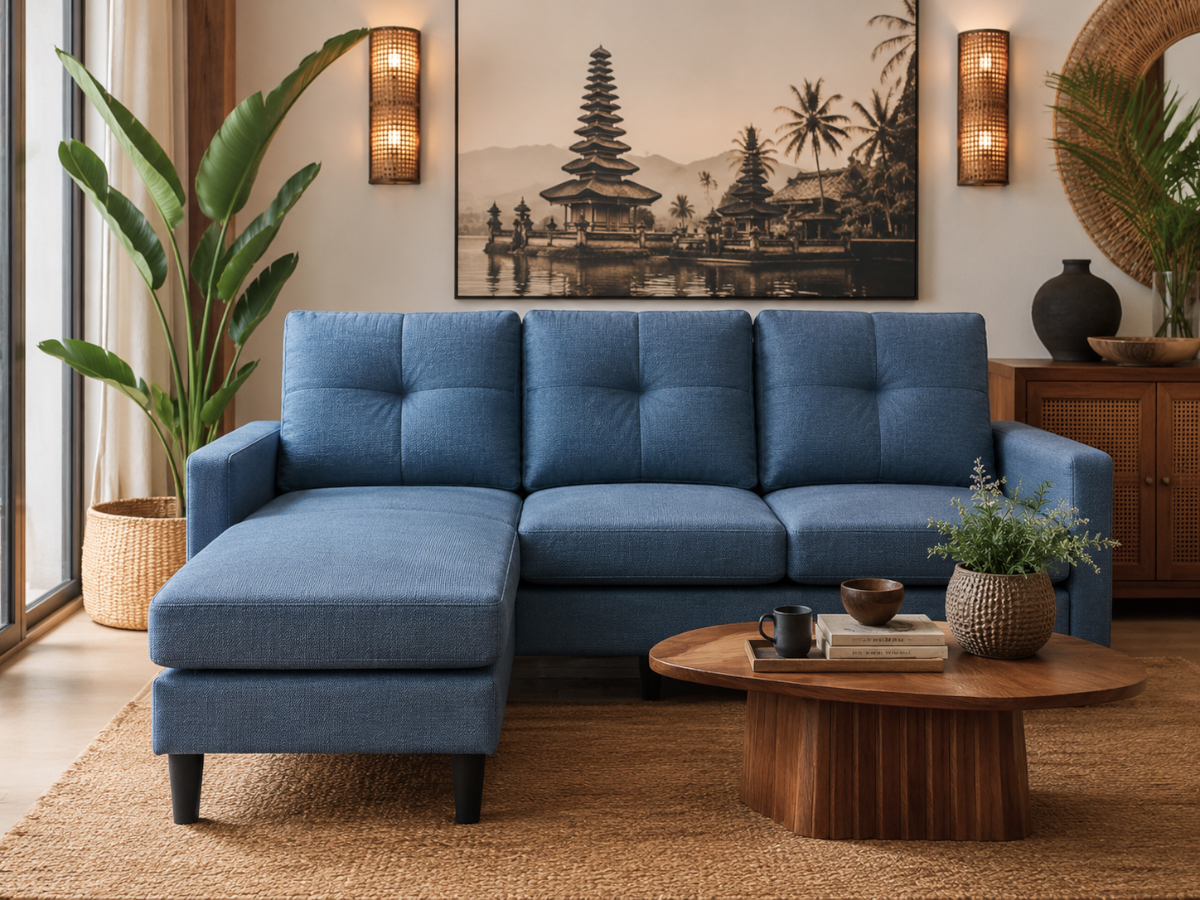 Sofá com Chaise Inter (Azul)