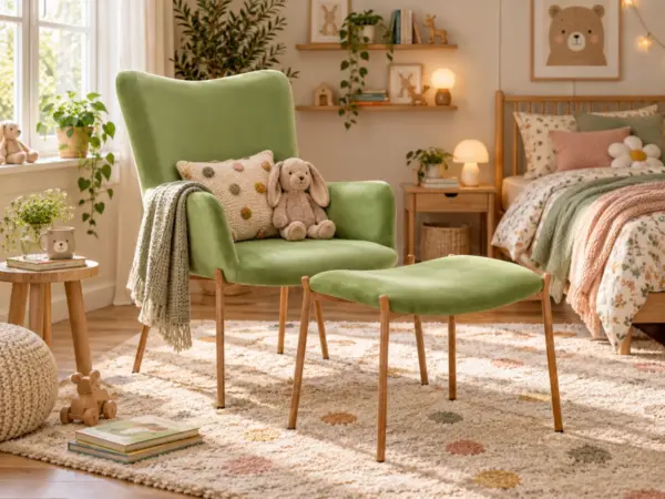 Cadeirão Confort com Apoio de Pés (Verde)