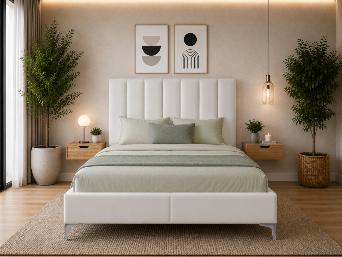 Cama de Casal Classic (Branco)(190x140 cm) - Image 2